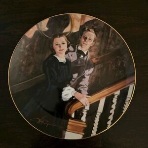 Melanie And Ashley Gone with the Wind Plate 1989 Golden Anniversary Series 8.5in